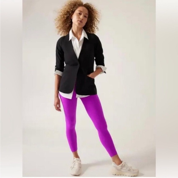 Athleta Transcend 7/8 Tight / Jazzy Purple / SZ L - Picture 3 of 9